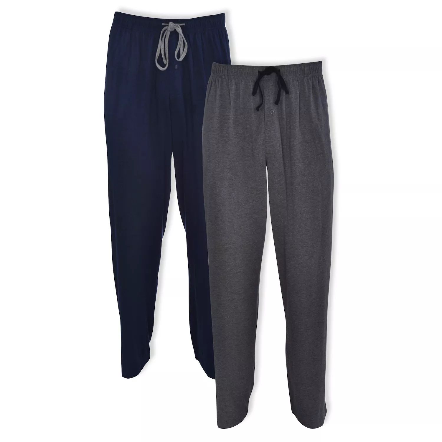 Комплект из 2 однотонных пижамных брюк Big & Tall Hanes комплект из 2 однотонных пижамных брюк big