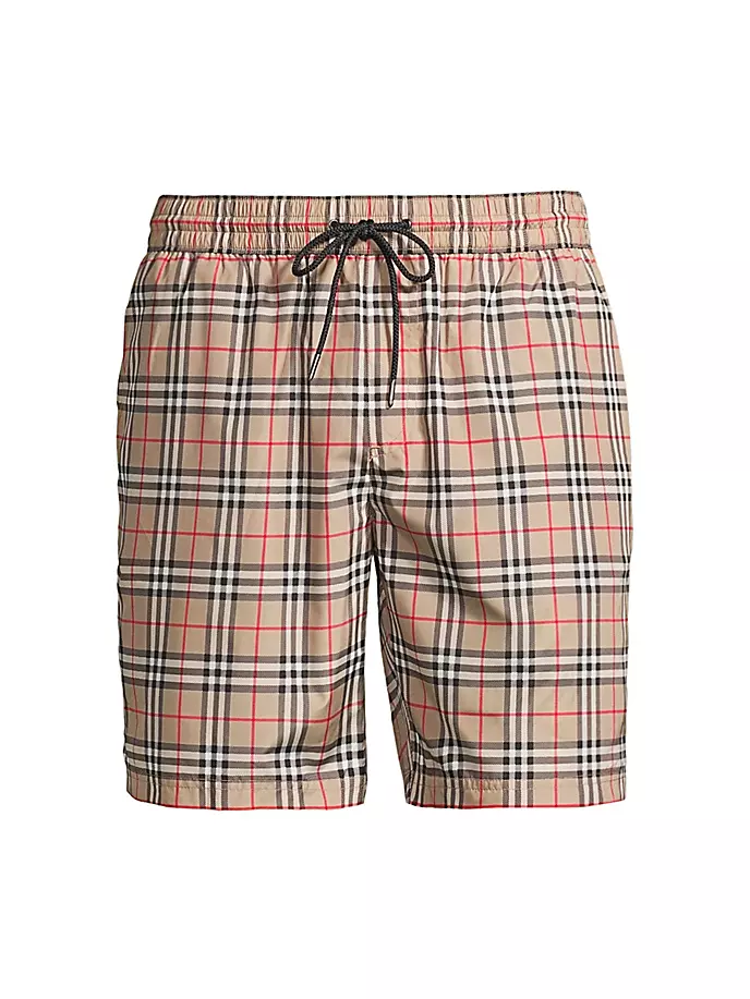 

Плавки в клетку Guildes Archives Burberry, цвет archive beige