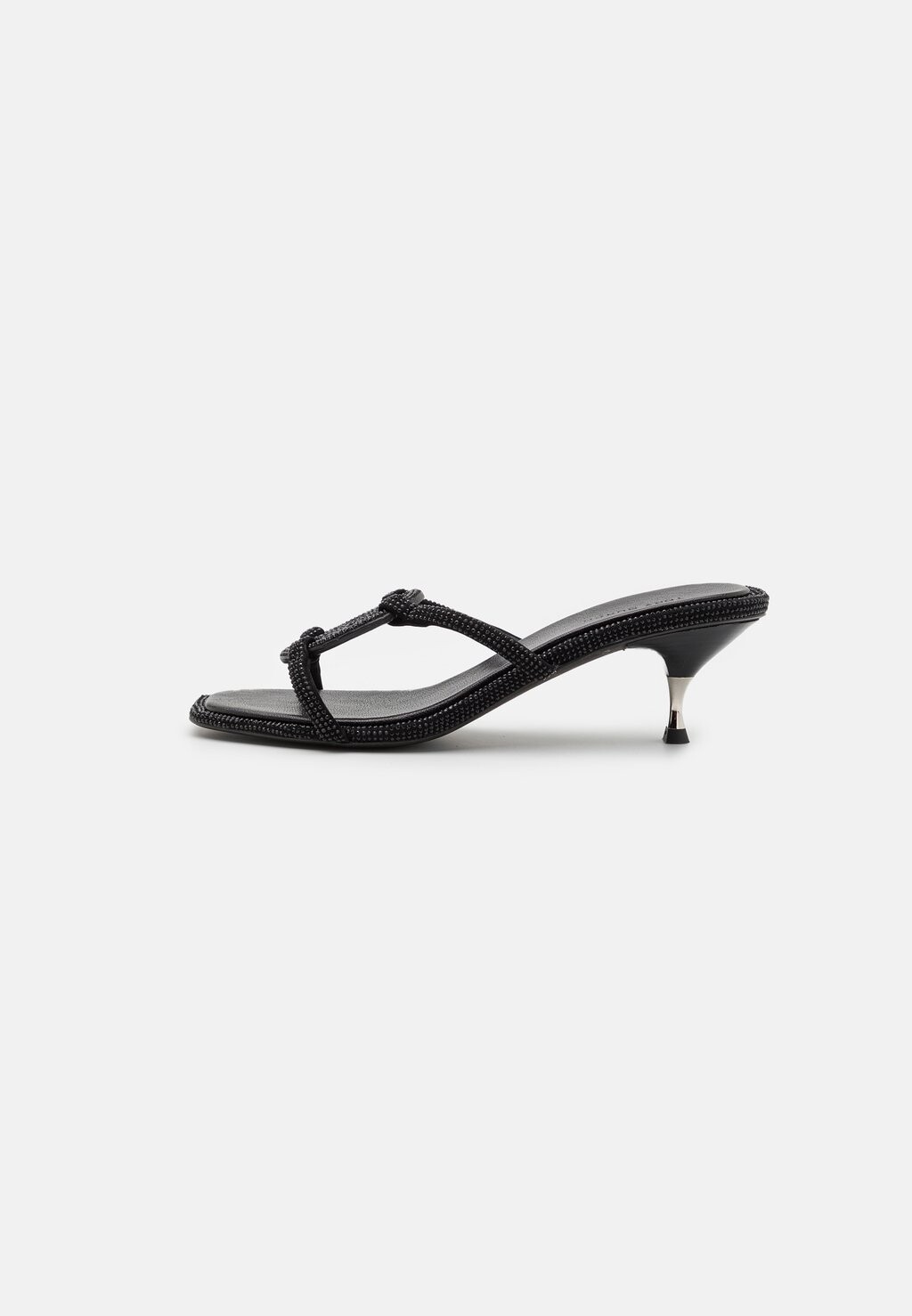 

Тапочки Pave Geo Bombe Miller Low Heel Tory Burch, цвет perfect black