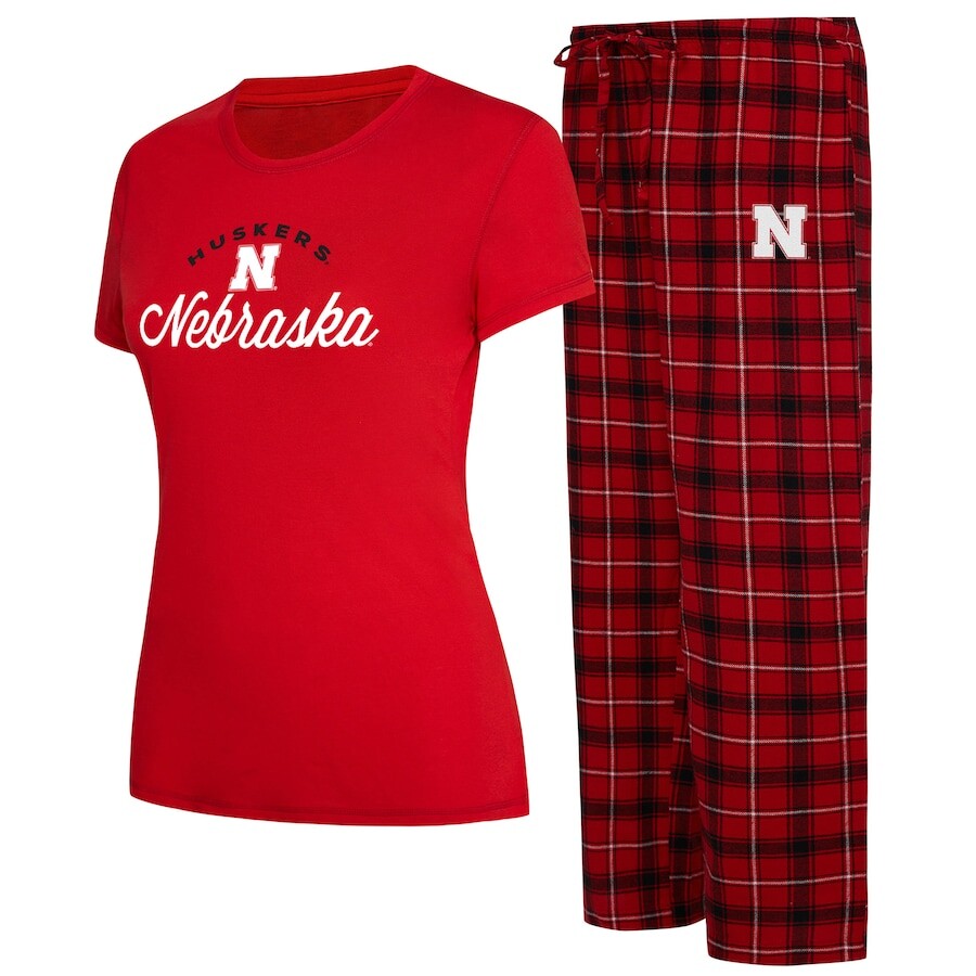 

Пижамный комплект Concepts Sport Nebraska Huskers, алый