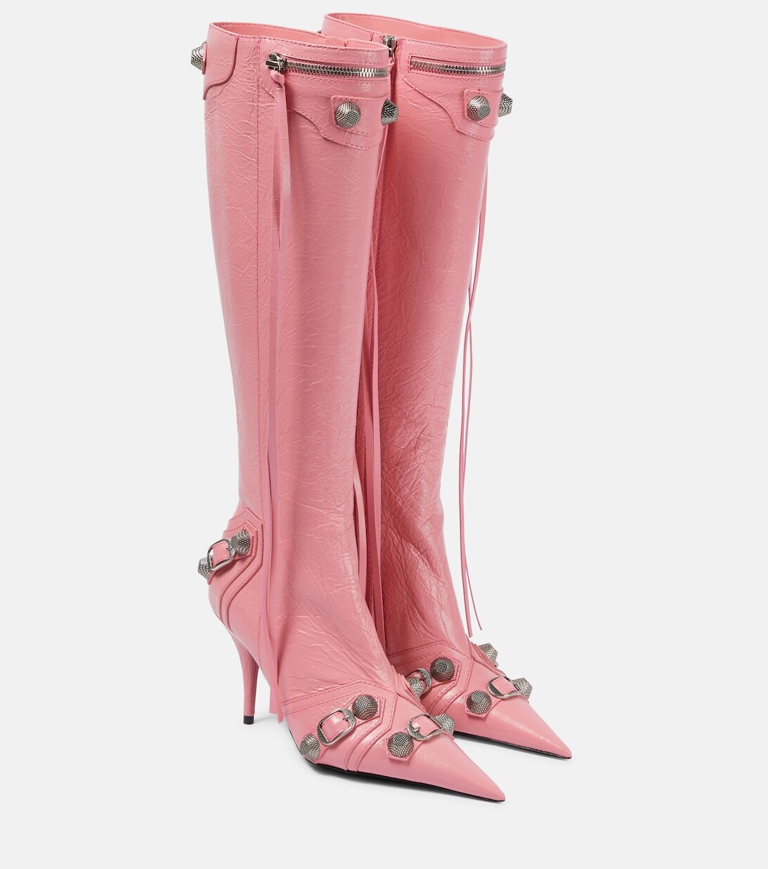 

Сапоги Cagole из кожи Balenciaga, розовый