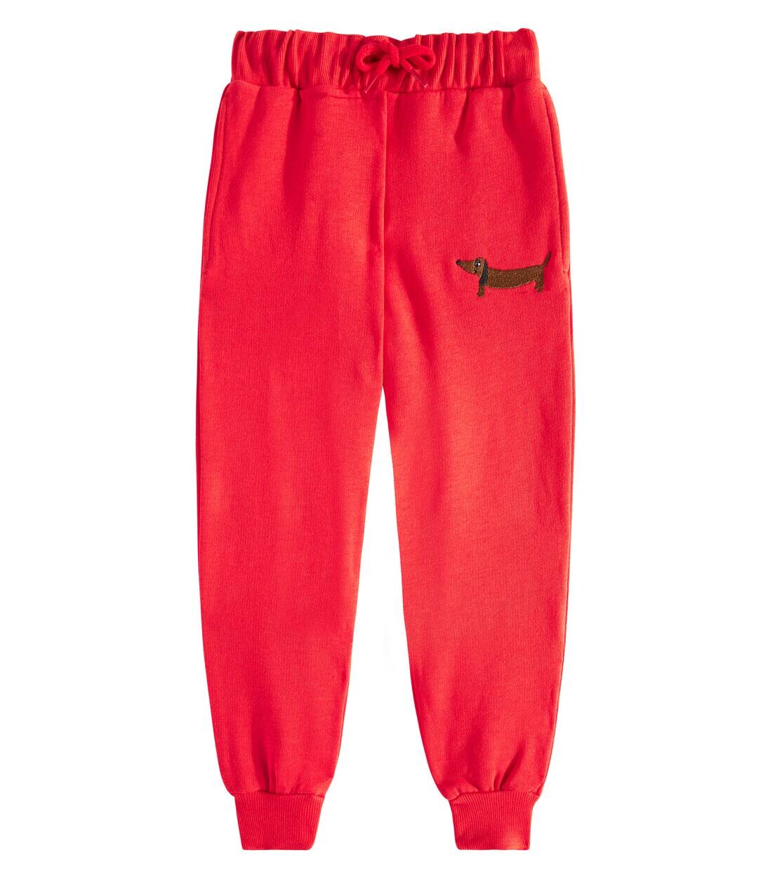 

Спортивные штаны из хлопкового джерси для собак Mini Rodini, красный