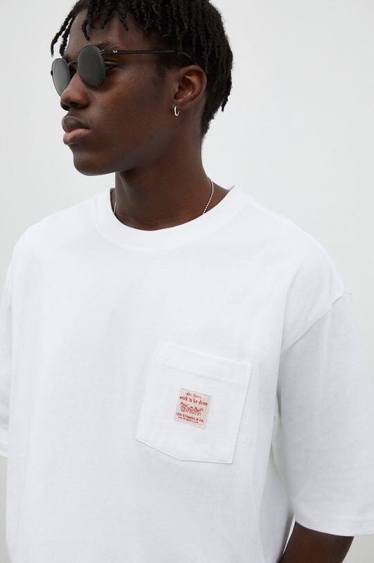 

Хлопковая футболка Levi's, белый
