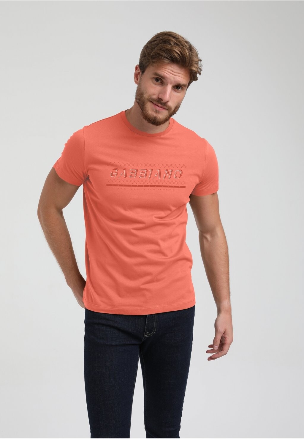 

Футболка с принтом Gabbiano, цвет fresh coral