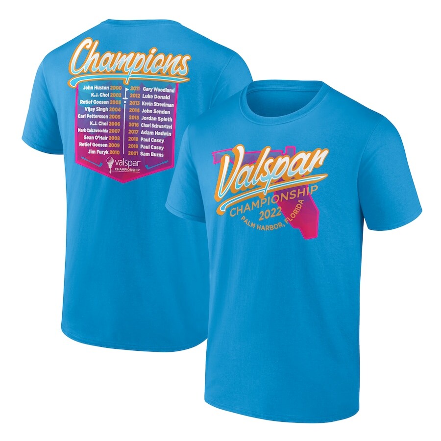 

Футболка с коротким рукавом Fanatics Branded Valspar Championship, синий