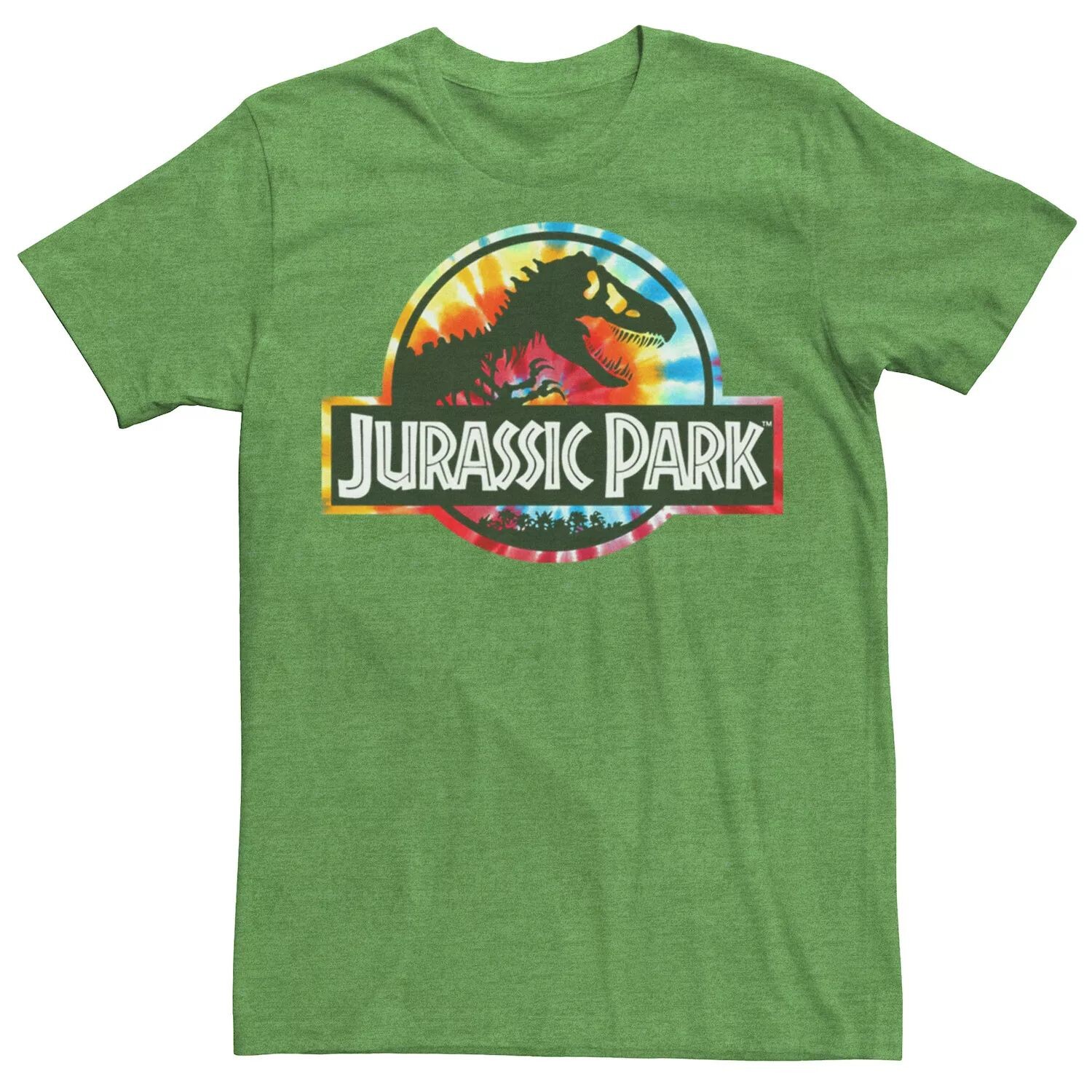 

Мужская футболка с круглым логотипом «Парк Юрского периода» Tie Dye Licensed Character