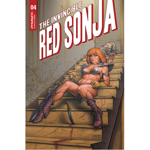 Книга Invincible Red Sonja #4 Cover B – Linsner