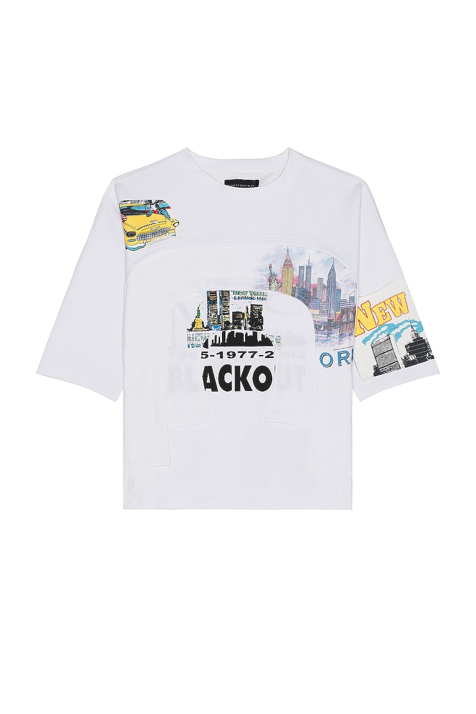 

Футболка Who Decides War Arched Collage Short Sleeve, цвет Cloud