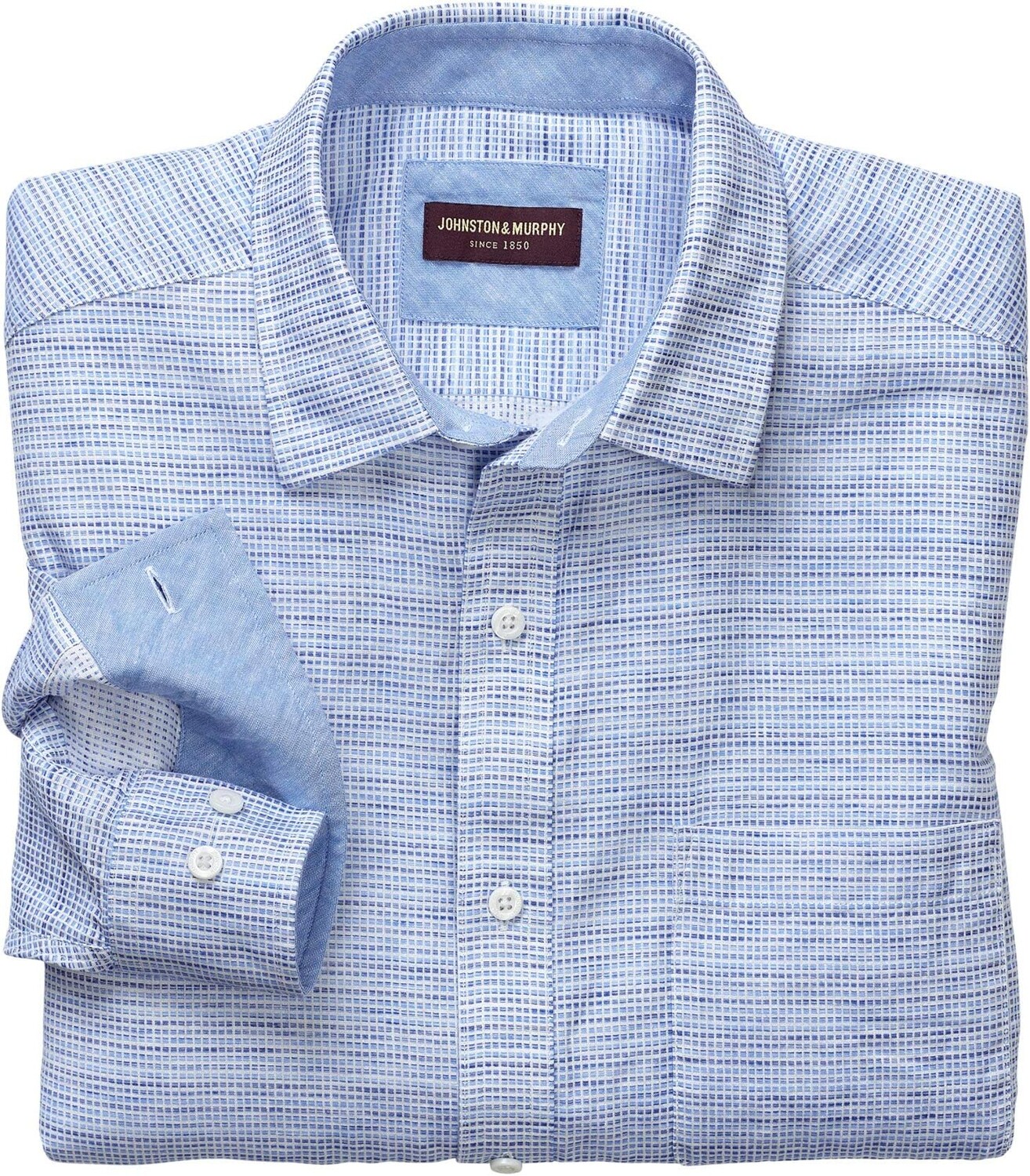 

Рубашка Ombre Linen Johnston & Murphy, синий
