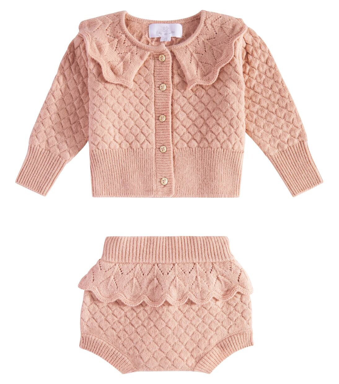 

Комплект из кардигана и шорт Baby Francesca C'Era Una Volta, розовый
