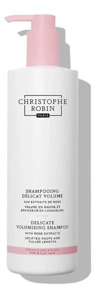 

Christophe Robin, Delicate Volumizing Shampoo With Rose Extracts, Ежедневный шампунь, придающий объем тонким волосам, 500 мл