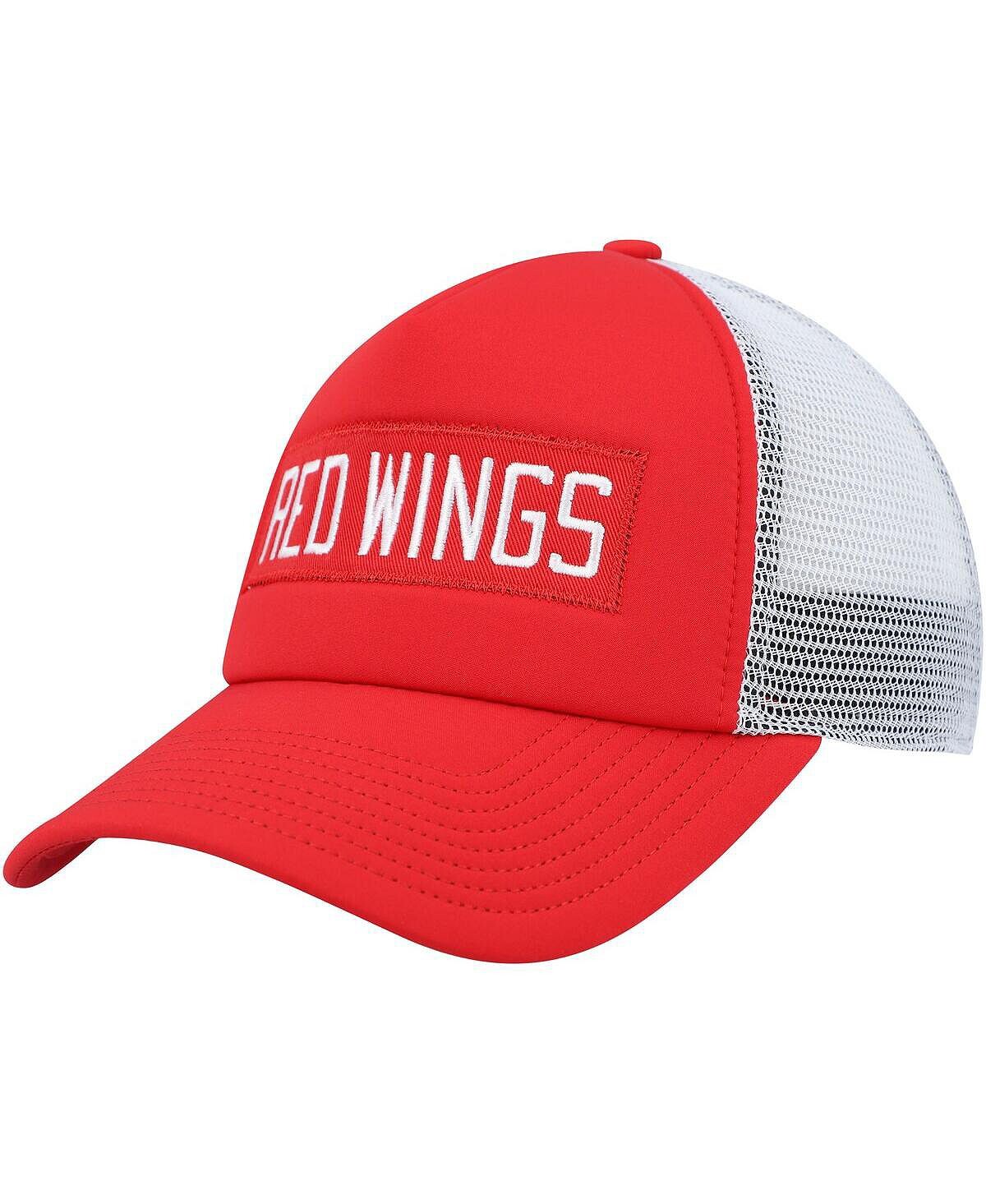 

Мужская красно-белая кепка Detroit Red Wings Team Plate Trucker Snapback adidas