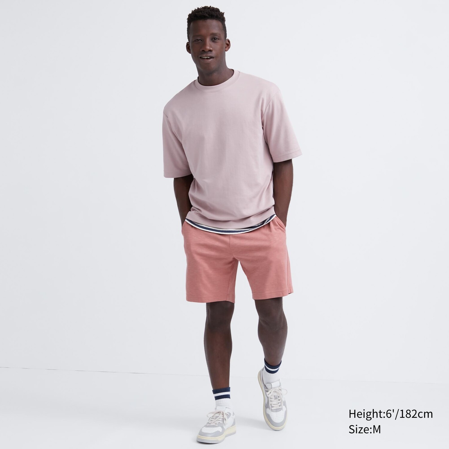 

Легкие хлопковые шорты AIRism Uniqlo, розовый