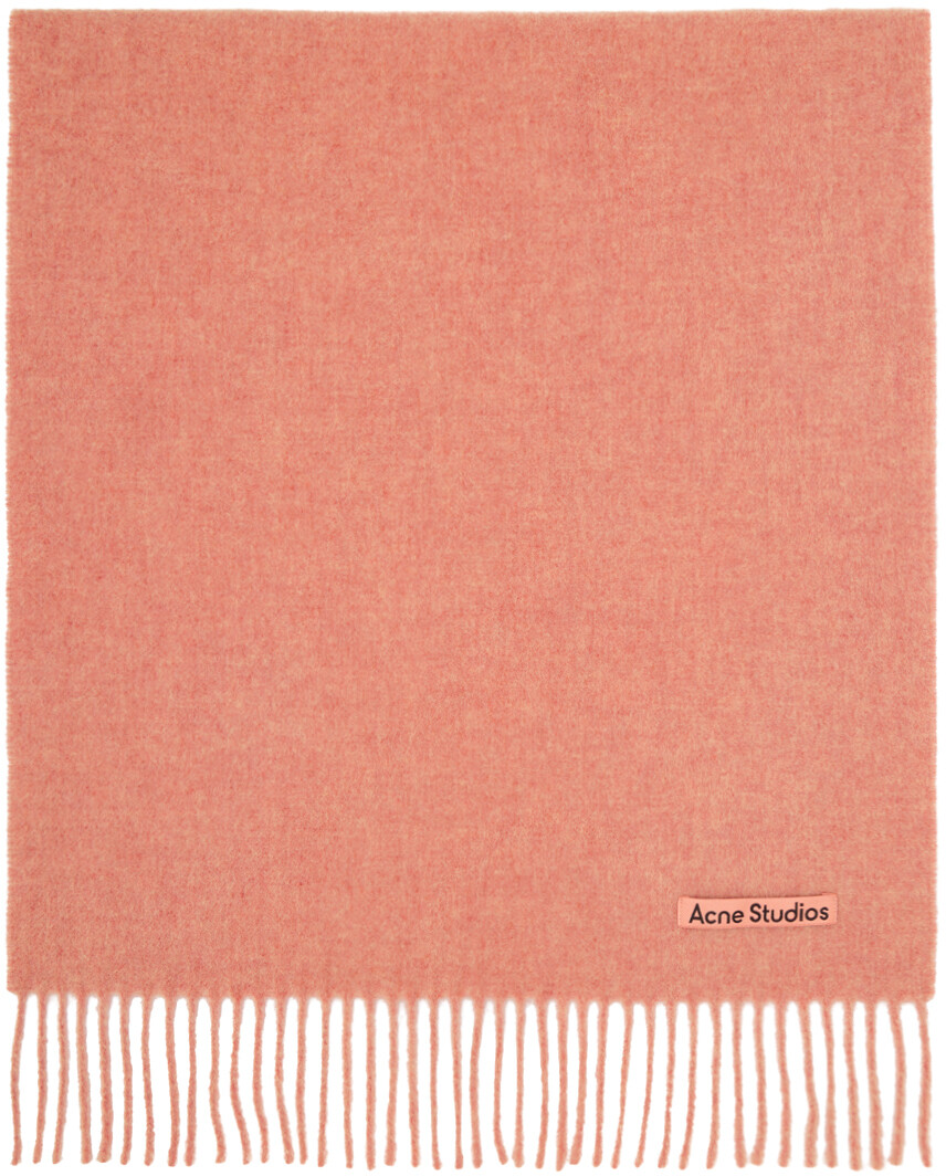

Розовый узкий шарф Acne Studios