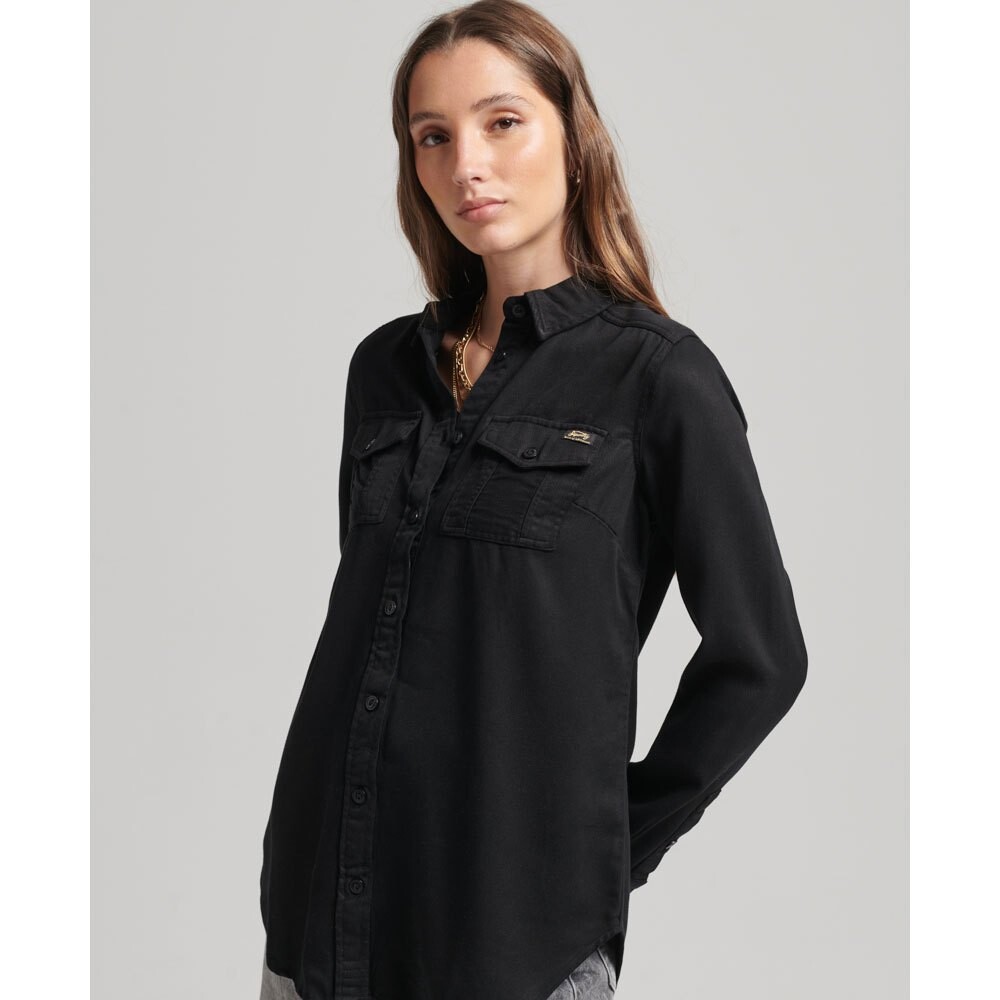 

Рубашка Superdry Vintage Military, черный
