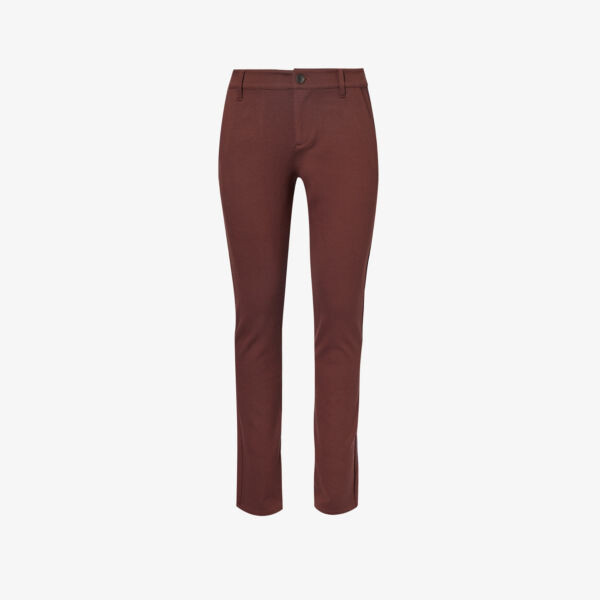 

Узкие брюки Stafford прямого кроя из смесовой ткани эластичного кроя Paige, цвет deep aubergine