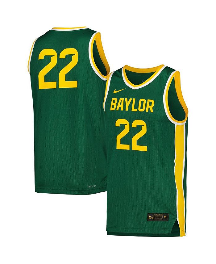 

Мужская и женская зеленая баскетбольная майка Baylor Bears Replica Nike, зеленый