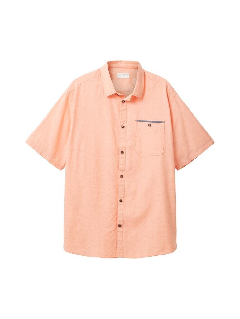 

Рубашка Tom Tailor Halbarm, цвет orange white chambray