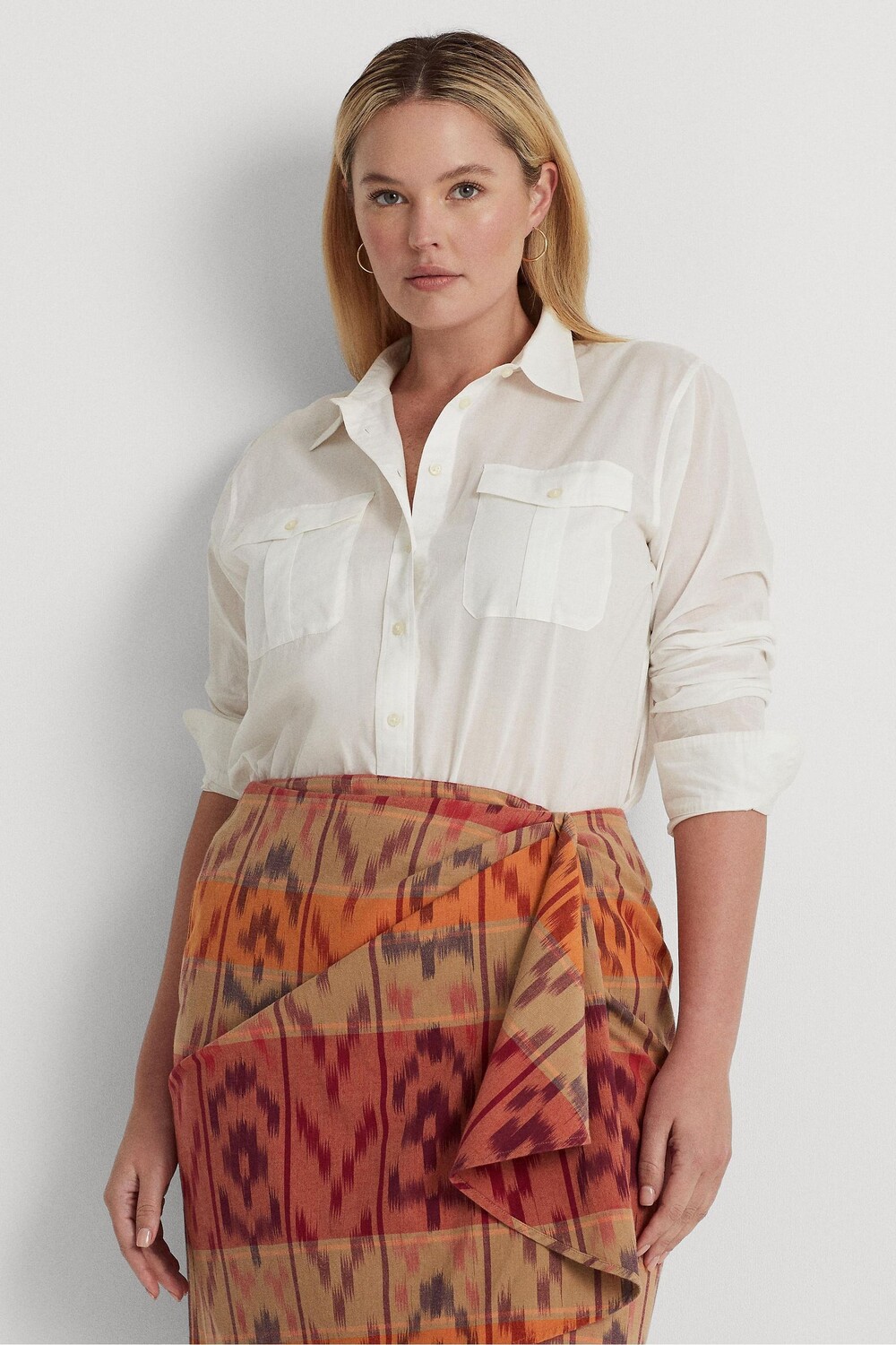 

Рубашка Ralph Lauren Lauren натурального цвета Lauren Ralph Lauren