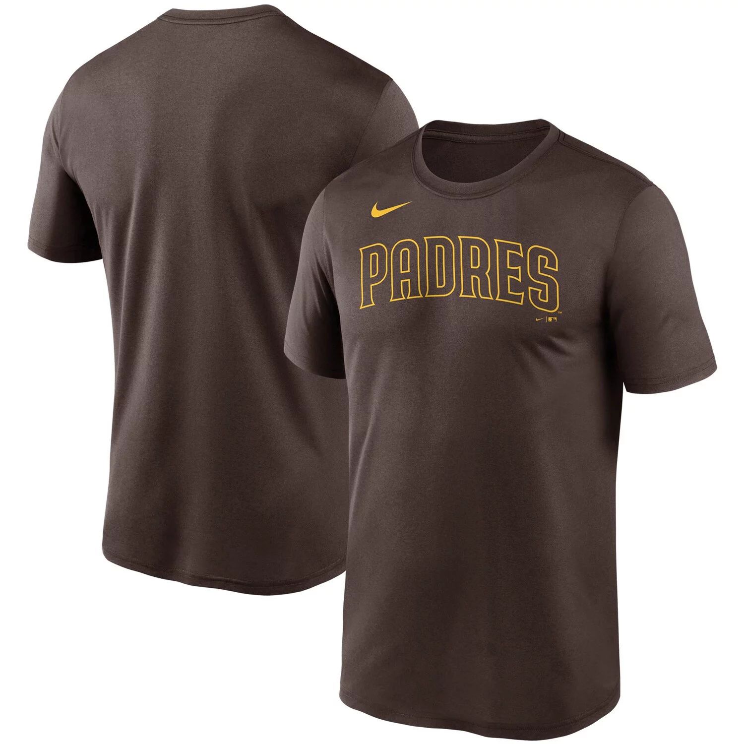 Мужская коричневая футболка San Diego Padres с надписью Legend Nike