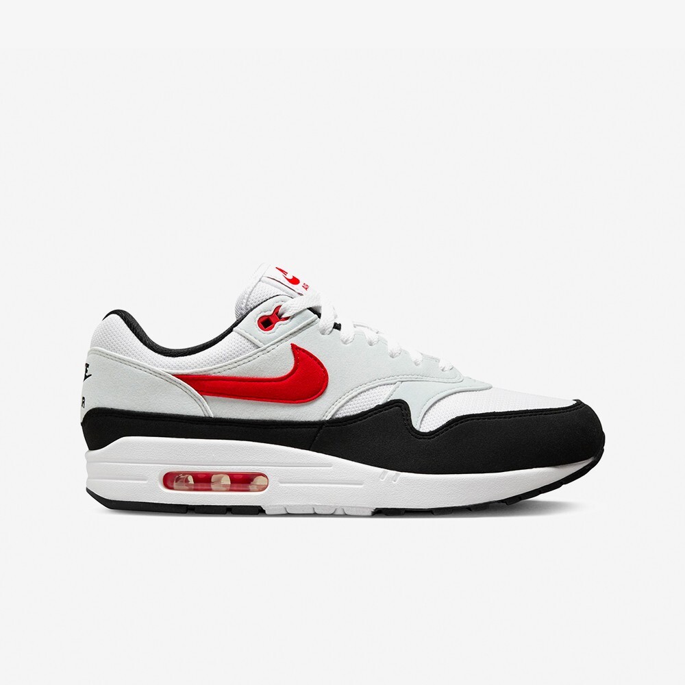 

Кроссовки Air Max 1 'Pure Platinum and University Red' Nike, красный