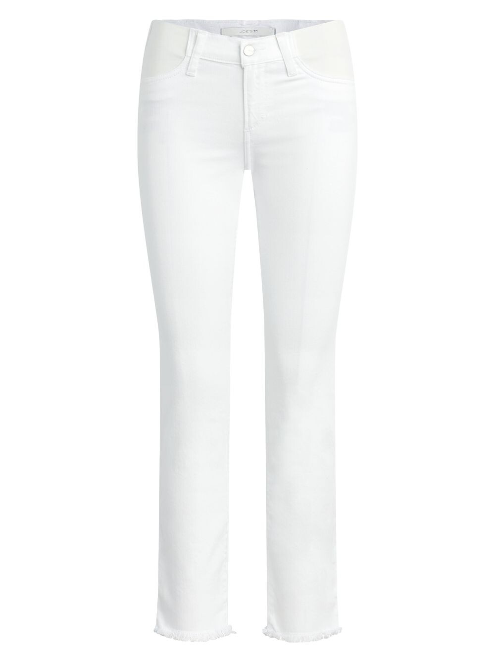 

Джинсы для беременных Laura с бахромой до щиколотки Joe's Jeans, белый