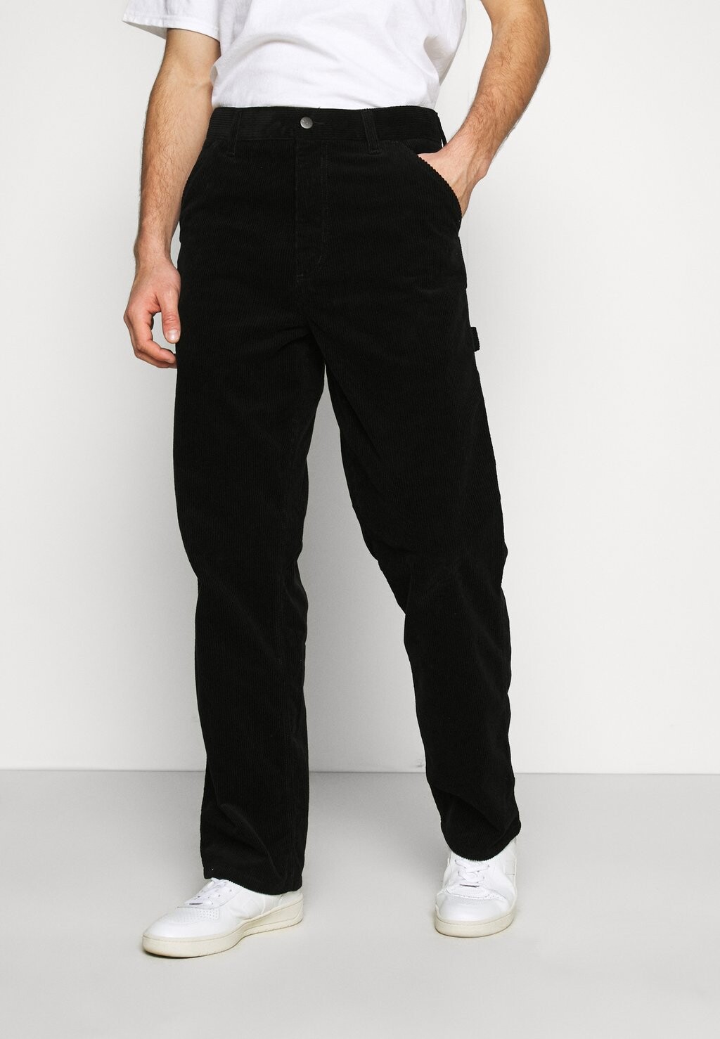 

Брюки Single Knee Pant Coventry Corduroy Carhartt WIP, цвет black rinsed