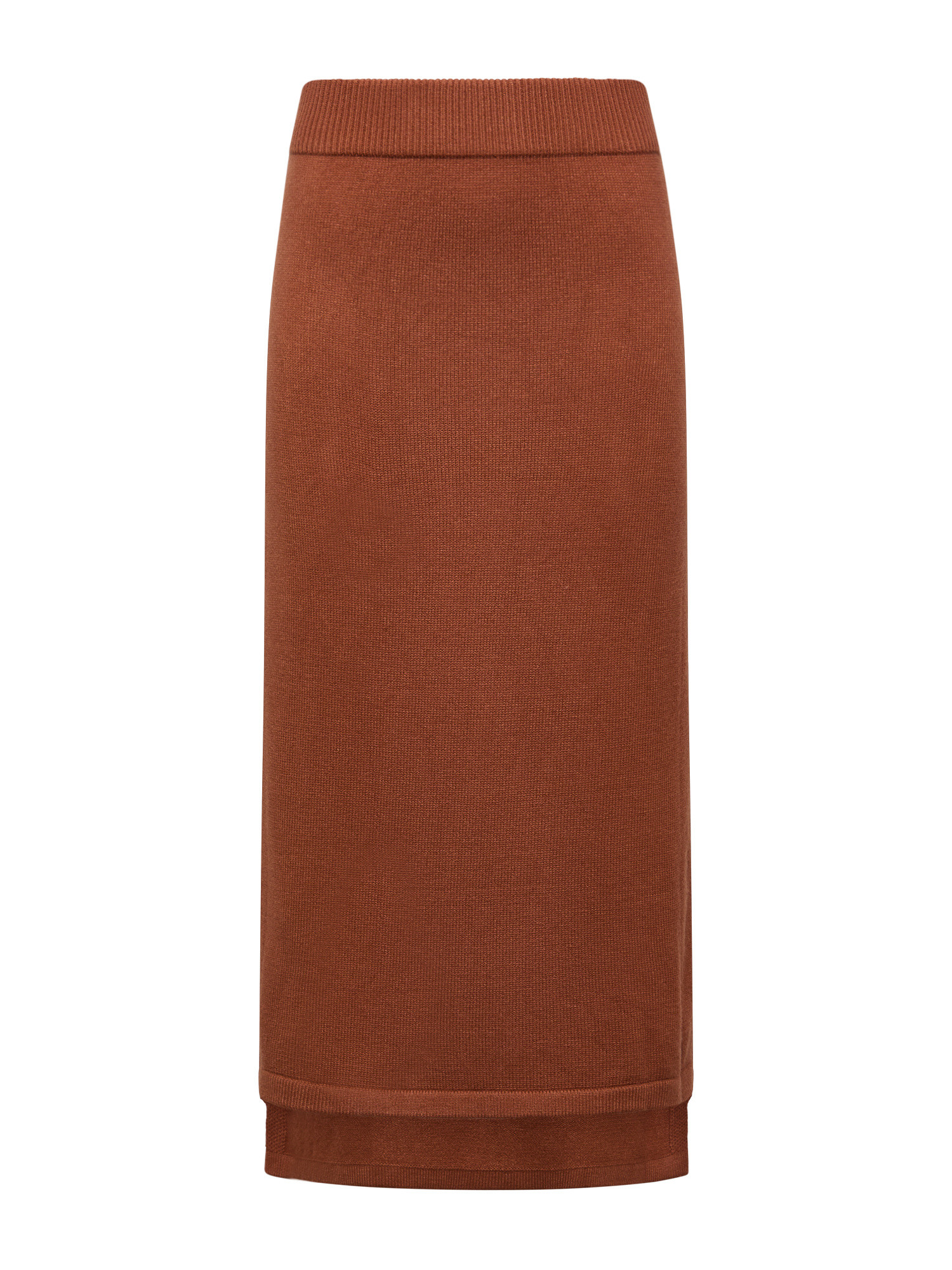 Koan Collection Трикотажная юбка миди, коричневый