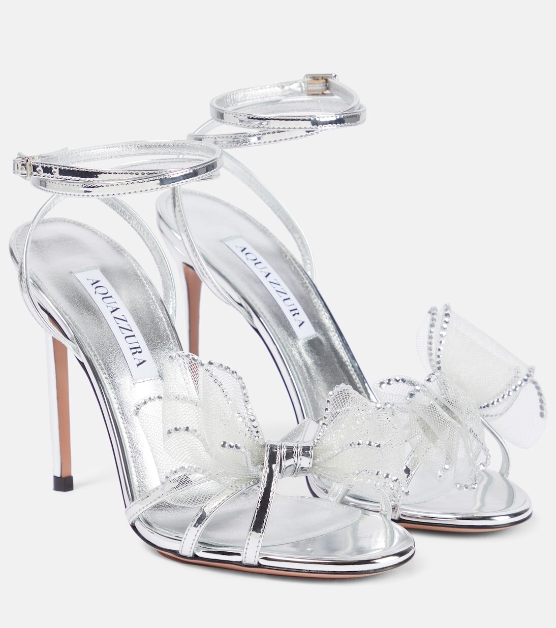 

Босоножки reve с декором Aquazzura, серебро