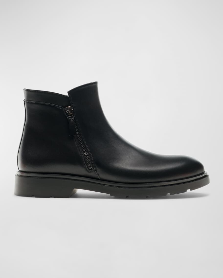 

Мужские байкерские ботильоны на молнии Magnanni