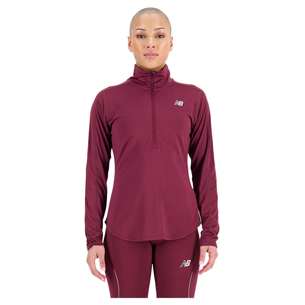 

Толстовка New Balance Accelerate Half Zip, розовый