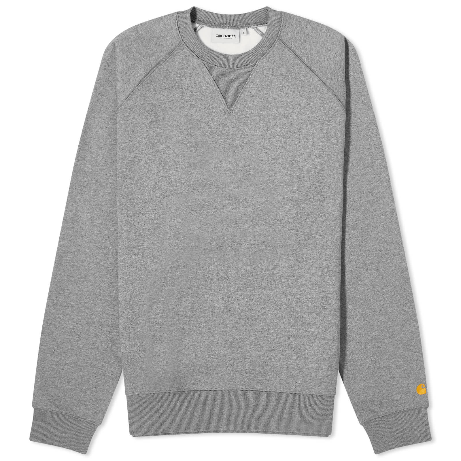 

Свитер Carhartt Wip Chase, цвет Dark Grey Heather & Gold