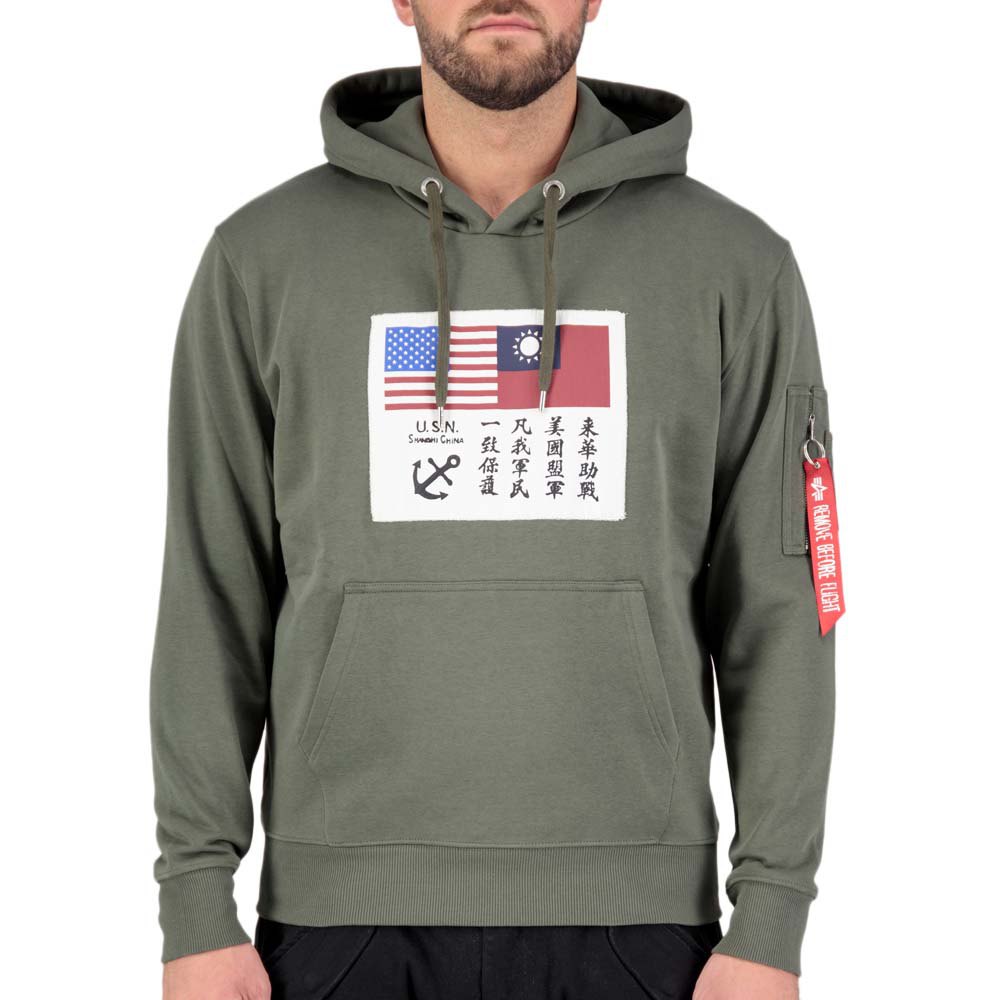 

Худи Alpha Industries USN Blood Chit, зеленый