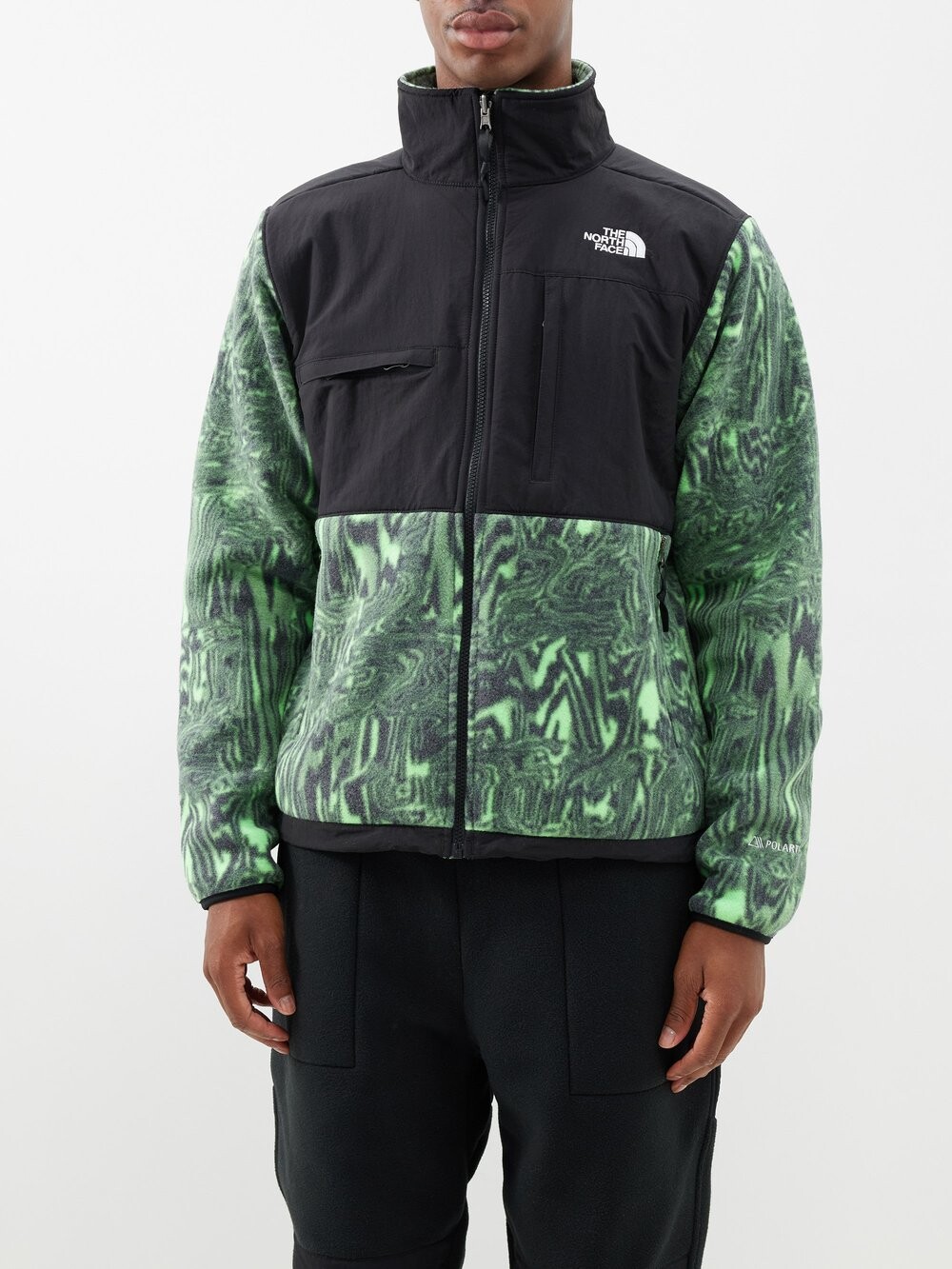 

Флисовая куртка denali с деформирующим принтом The North Face, зеленый