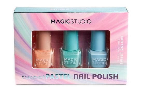 Набор лаков для ногтей, 3 шт. Magic Studio, Sweet Pastel цена и фото