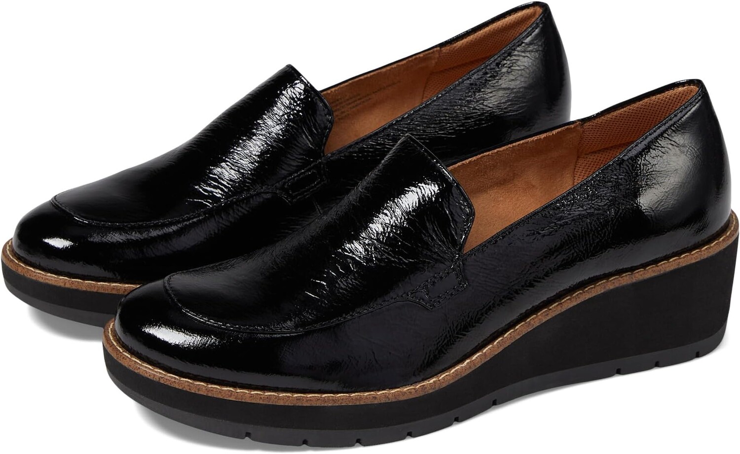 

Лоферы Farland Comfortiva, цвет Black Crinkle Patent