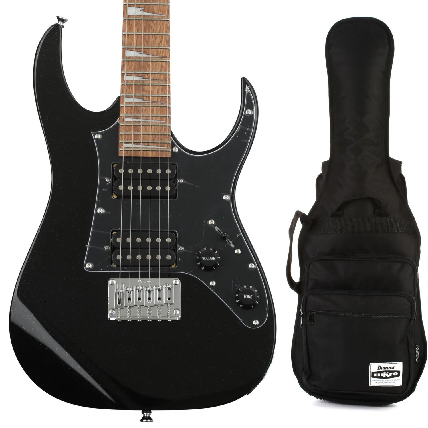 

Электрогитара Ibanez miKro GRGM21 и сумка для инструментов - черный