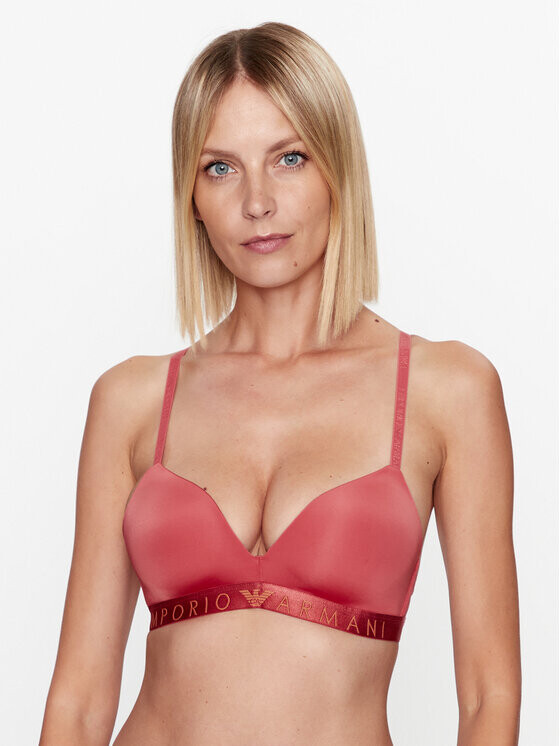 

Бюстгальтер без косточек Emporio Armani Underwear, коричневый