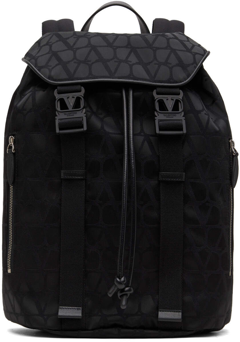 

Черный рюкзак Iconographe Valentino Garavani, цвет Nero