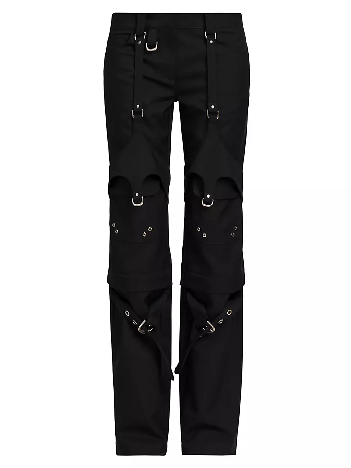 

Брюки-карго с многослойными пряжками Off-White, черный