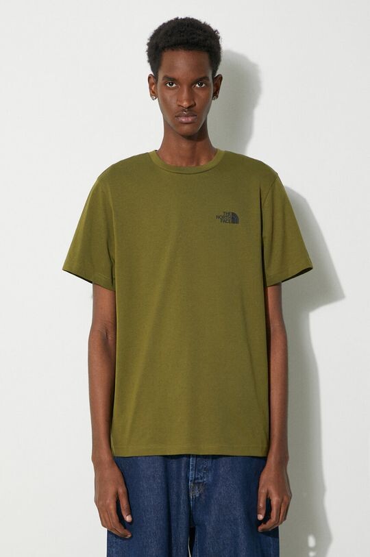 

Футболка MS/S Simple Dome Tee The North Face, зеленый