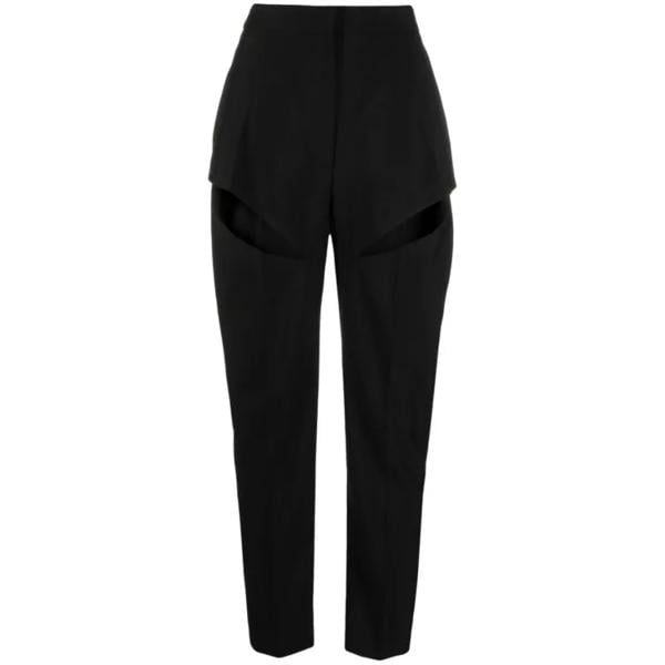 

Брюки slashed pants Alexander Mcqueen, черный