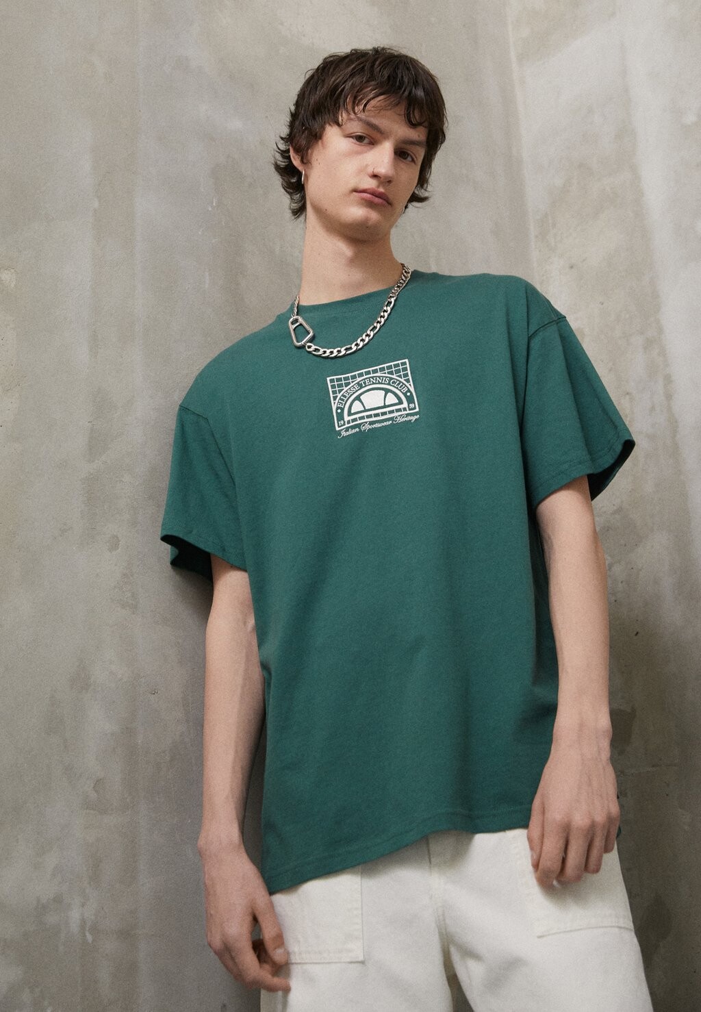 

Футболка с принтом Ellesse, темно-зеленый