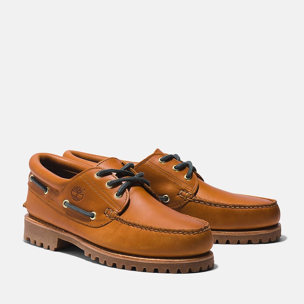 

Топсайдеры Timberland Authentics 3 Eye Classic Lug, коричневый