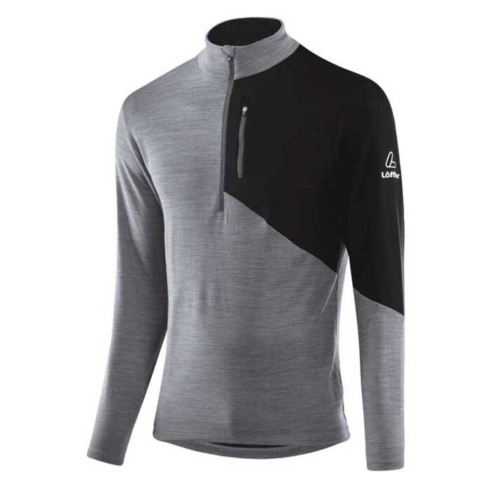 

Базовый слой Loeffler Block Transtex Merino, серый