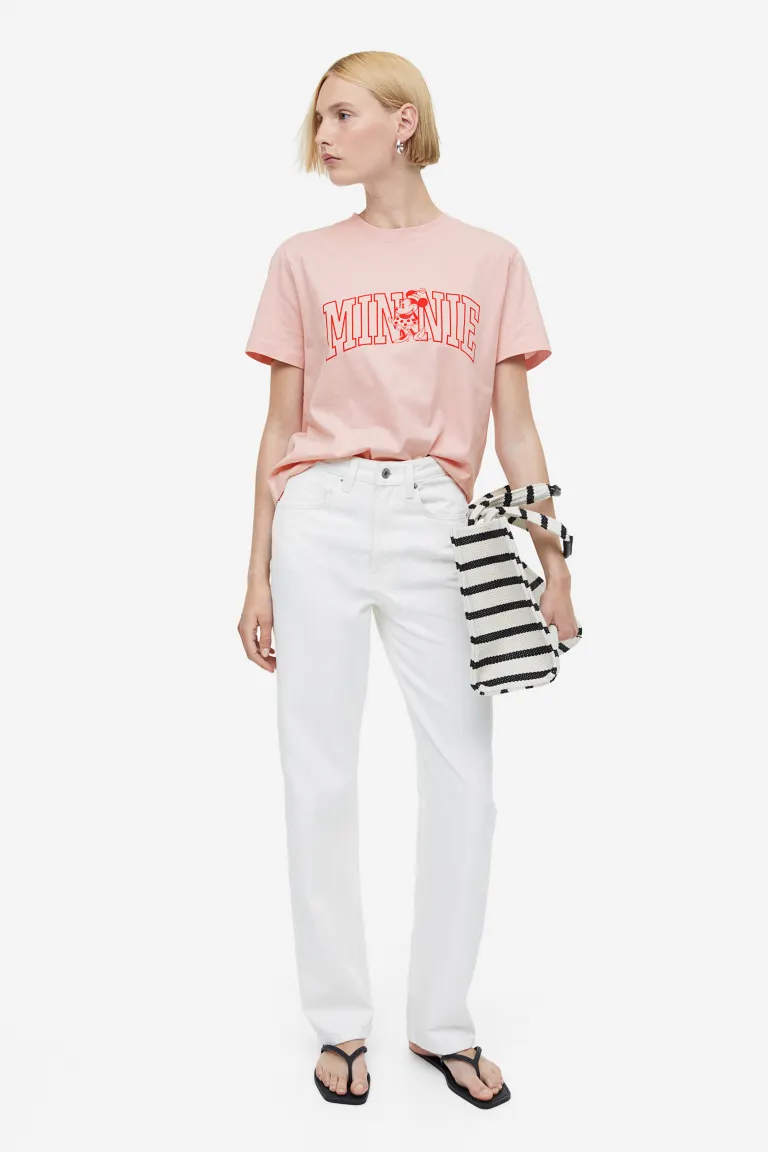 

Футболка с принтом H&M, розовый