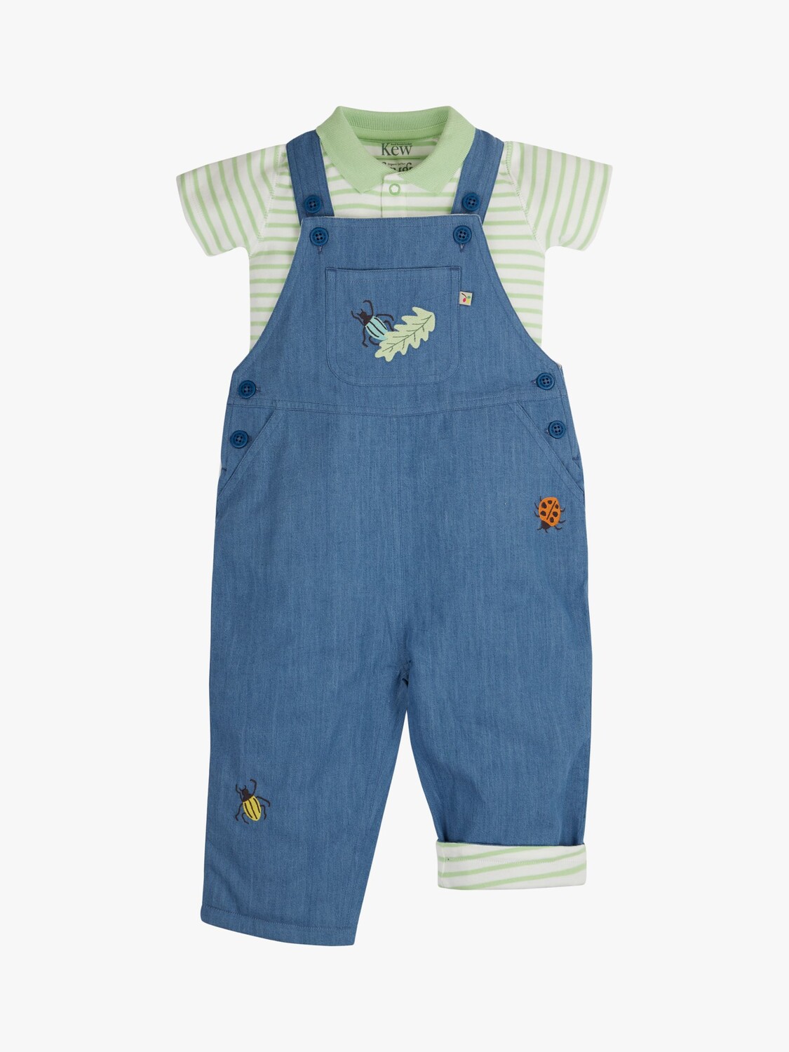 

Комбинезон из органического хлопка Baby Kew Gardens Bailey Frugi, шамбре/мульти