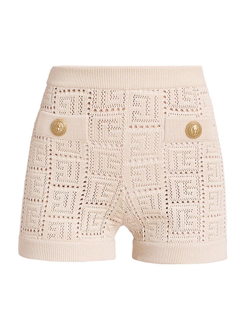 

Трикотажные шорты с монограммой Balmain