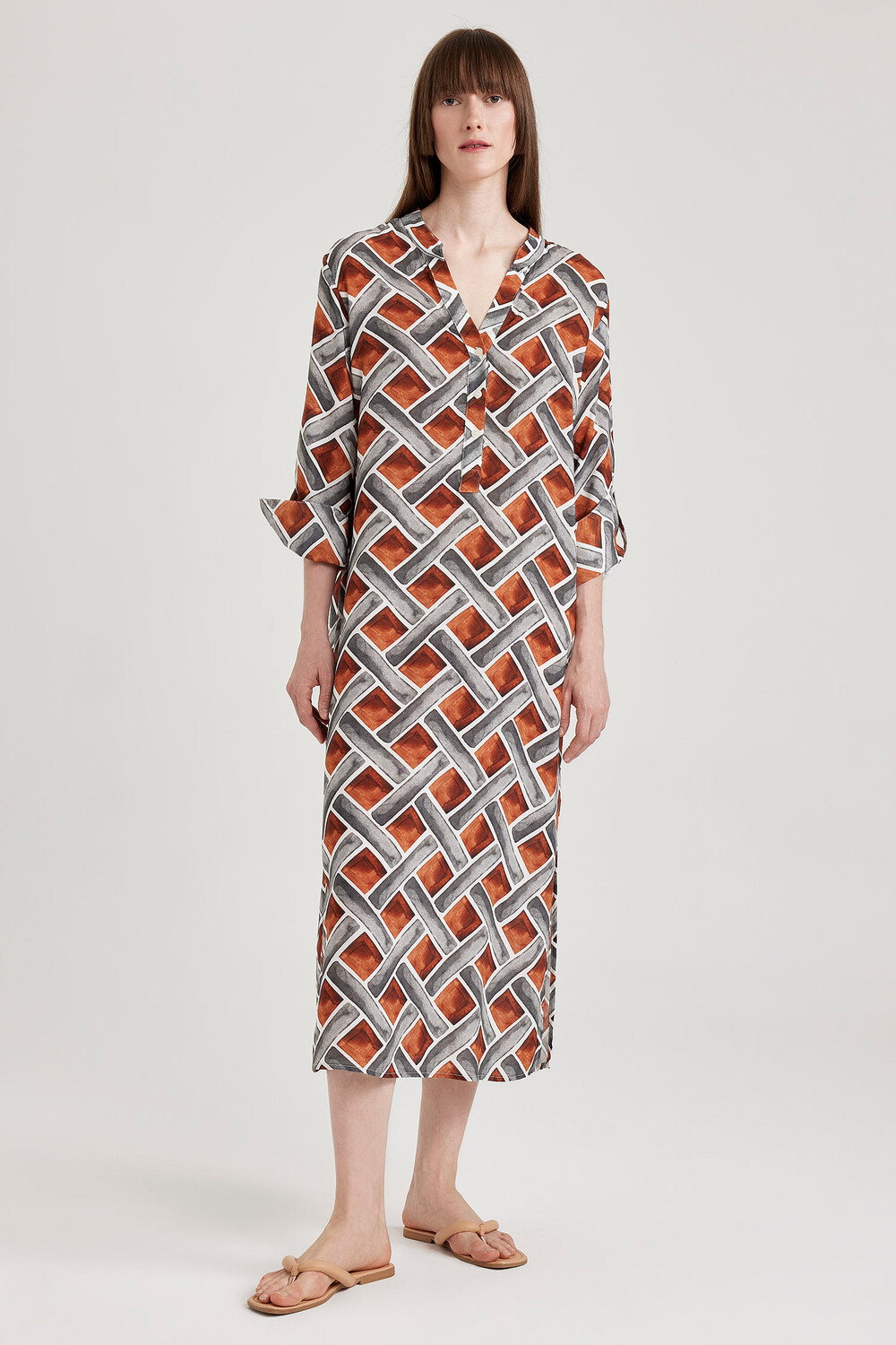 

Платье DeFacto Strand REGULAR FIT, цвет Dunkelorange