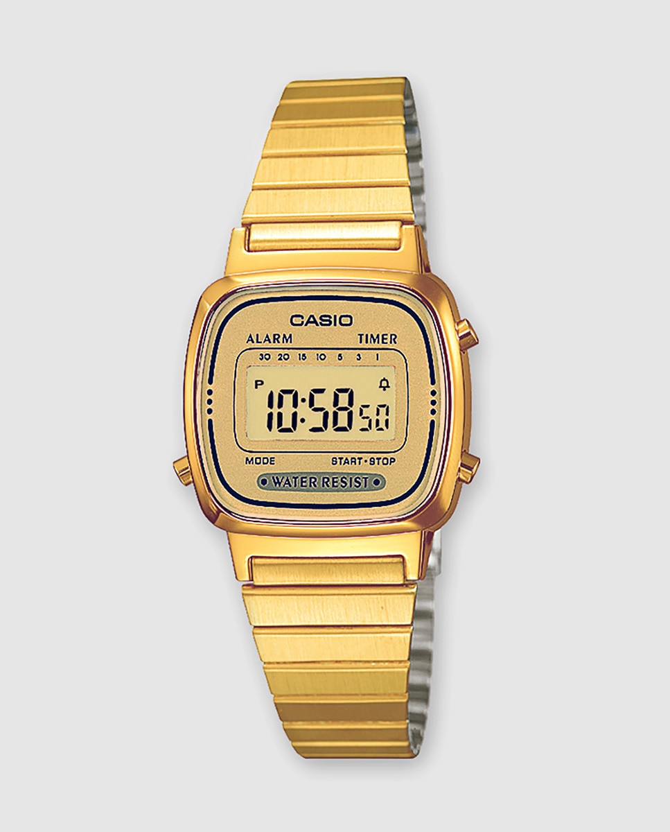 Casio Collection LA670WEGA-9EF Винтажные женские часы Casio, золотой